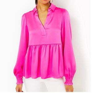 🩷NWT -Lilly Pulitzer Jaylene Long Sleeve Lilly Top 6